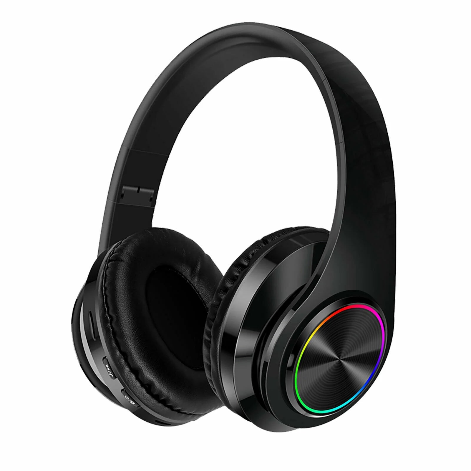 Foldable Over-Ear Bluetooth Singular Wireless Headphones with Mic, Red